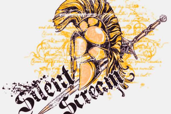 几何涂鸦字母骑士头盔印花矢量图服装裁片T恤烫图印花花型素材