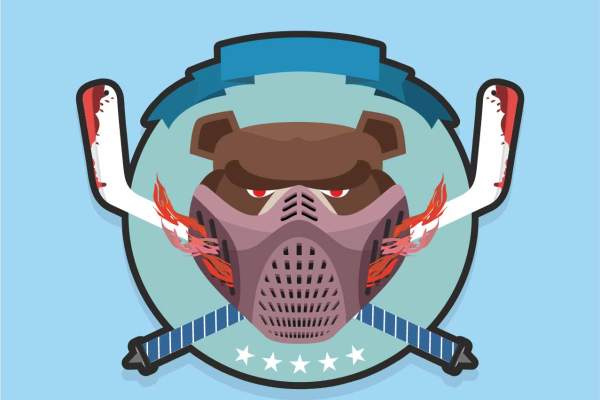 几何动物图案印花矢量图服装裁片T恤烫图印花花型素材