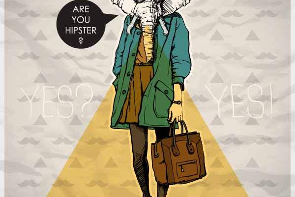 卡通人物大象字母印花矢量图服装裁片T恤烫图印花花型素材