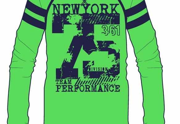 字母数字涂鸦印花矢量图服装裁片T恤烫图印花花型素材