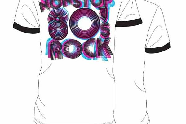 几何线条字母印花矢量图服装裁片T恤烫图印花花型素材