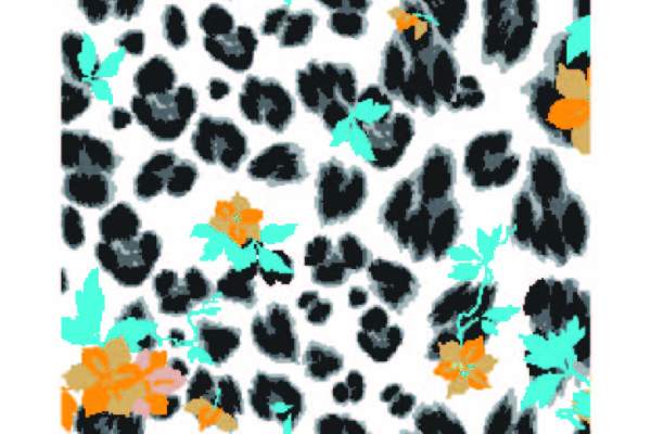 几何色彩涂鸦豹纹印花矢量图服装纺织数码印花花型素材
