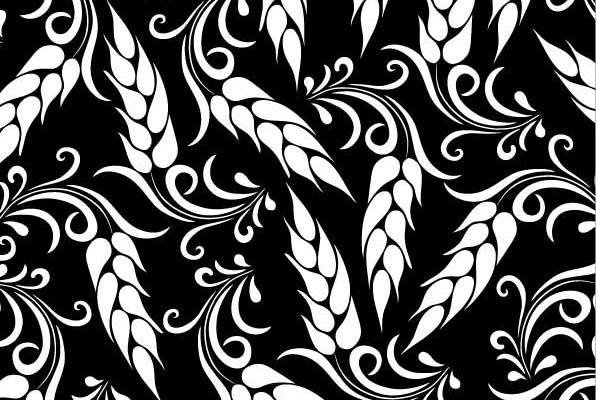 黑白几何花纹印花矢量图服装纺织数码印花花型素材