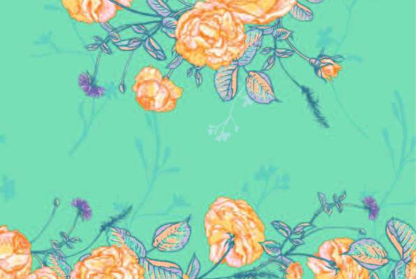 植物花纹牡丹花印花矢量图服装纺织数码印花花型素材