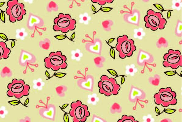 植物小花卉印花矢量图服装纺织数码印花花型素材