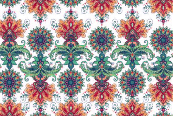 几何复古花纹印花矢量图服装纺织数码印花花型素材