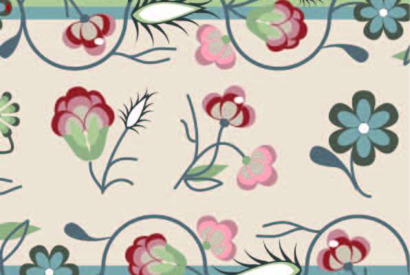 几何花纹植物花朵印花矢量图服装纺织数码印花花型素材