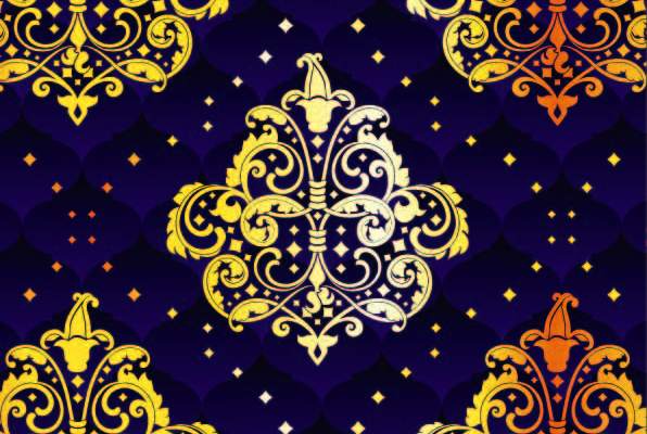 几何复古花纹印花矢量图服装纺织数码印花花型素材