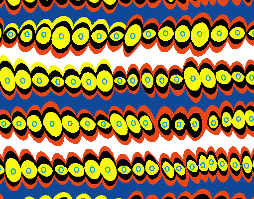 几何图案波浪圆点印花矢量图服装纺织水印数码印花金昌花型素材