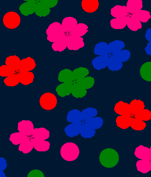 几何图案圆点花朵印花矢量图服装纺织水印数码印花金昌花型素材