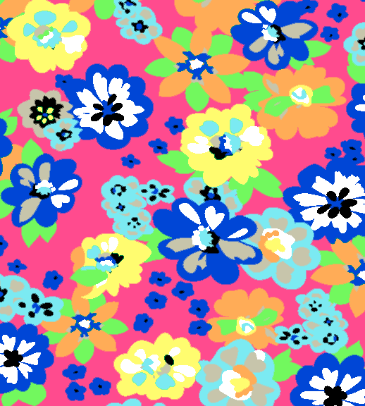 几何图案花朵印花矢量图服装纺织水印数码印花金昌花型素材