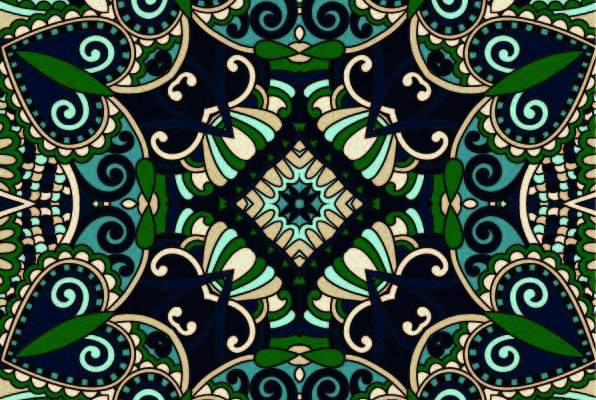 复古花纹印花矢量图服装纺织数码印花花型素材