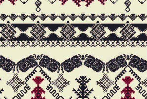 几何花纹图案拼接印花矢量图服装纺织数码印花花型素材