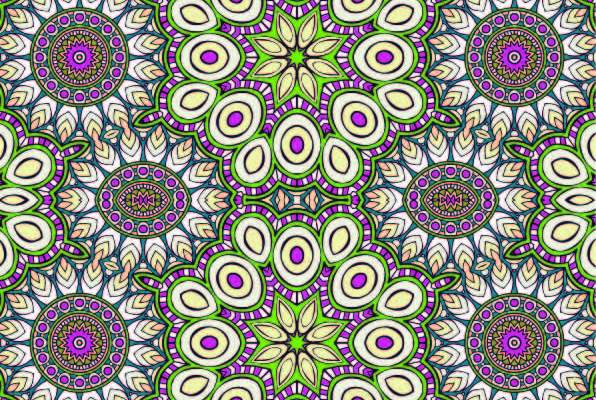 几何复古花纹印花矢量图服装纺织数码印花花型素材