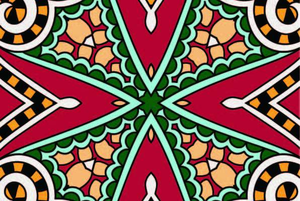 几何花纹民族风印花矢量图服装纺织数码印花花型素材