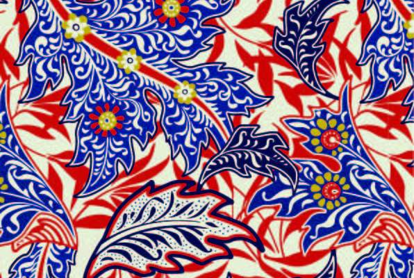 几何花纹植物叶子印花矢量图服装纺织数码印花花型素材