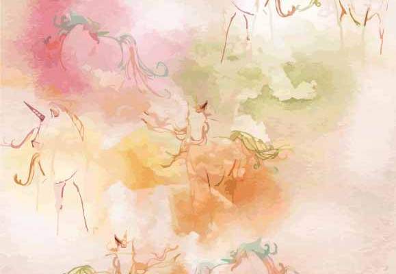 几何色彩涂鸦动物独角兽印花矢量图服装纺织数码印花花型素材