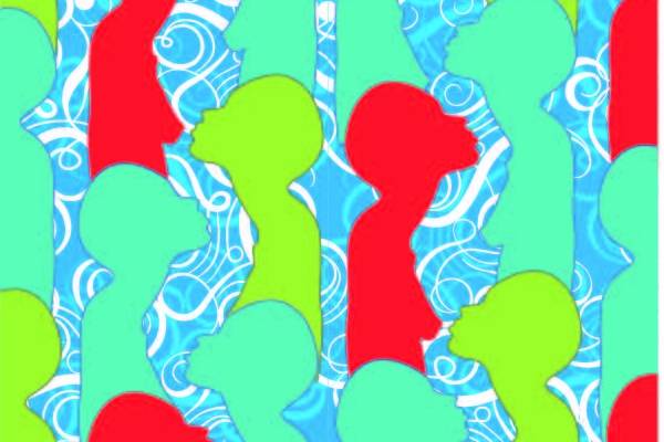 色彩人物线条印花矢量图服装纺织数码印花花型素材