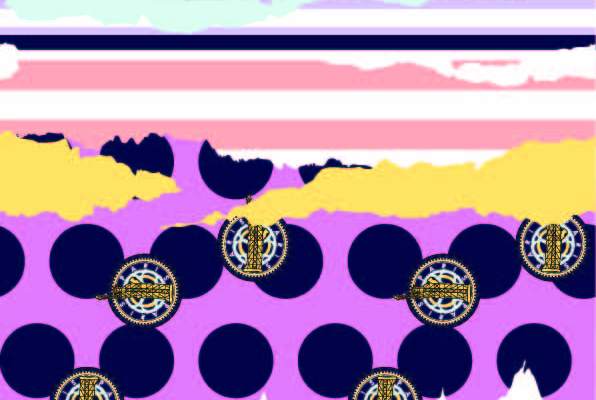 几何图案圆形印花矢量图服装纺织数码印花花型素材