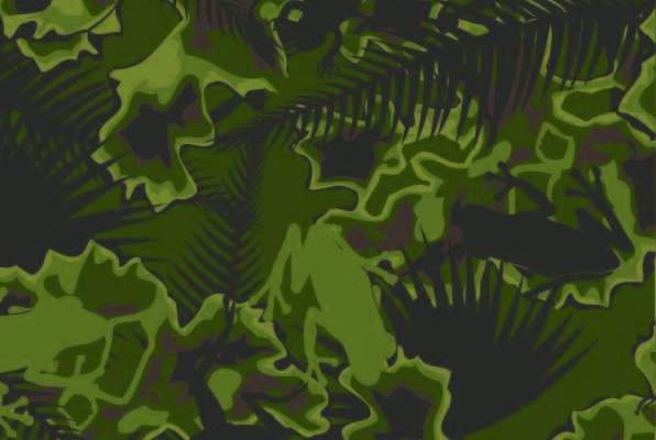 几何植物叶子迷彩青蛙印花矢量图服装纺织数码印花花型素材