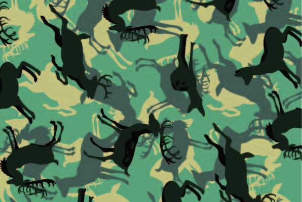 几何花纹麋鹿印花矢量图服装纺织数码印花花型素材