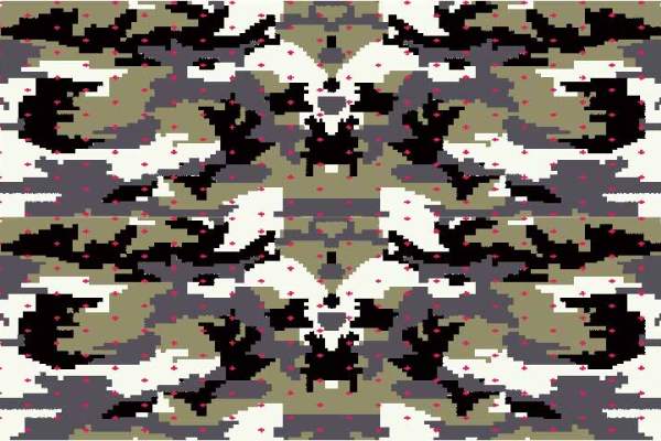 几何图案迷彩印花矢量图服装纺织数码印花花型素材