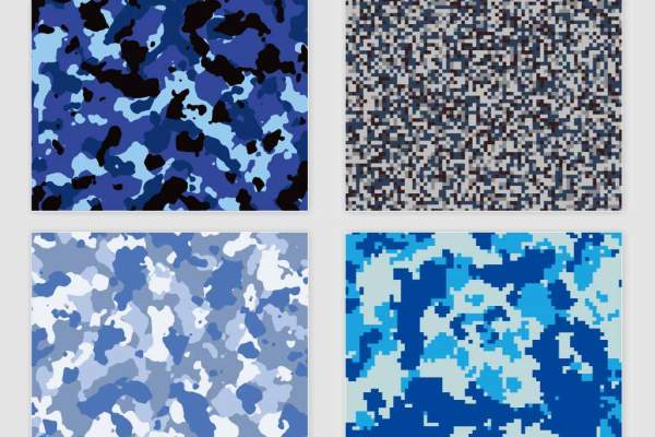 几何图案迷彩印花矢量图服装纺织数码印花花型素材