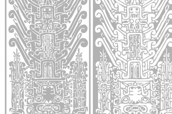 民族风几何图案花纹印花矢量图服装裁片T恤烫图印花花型素材