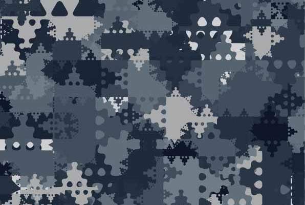 几何图案迷彩印花矢量图服装纺织数码印花花型素材