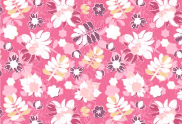 植物小花朵印花矢量图服装纺织数码印花花型素材