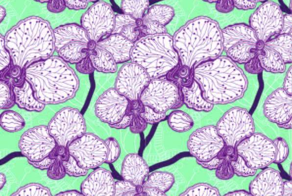 植物小花朵印花矢量图服装纺织数码印花花型素材