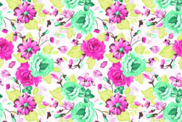 植物小花朵牡丹花印花矢量图服装纺织数码印花花型素材