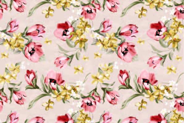 植物花纹拼接印花矢量图服装纺织数码印花花型素材