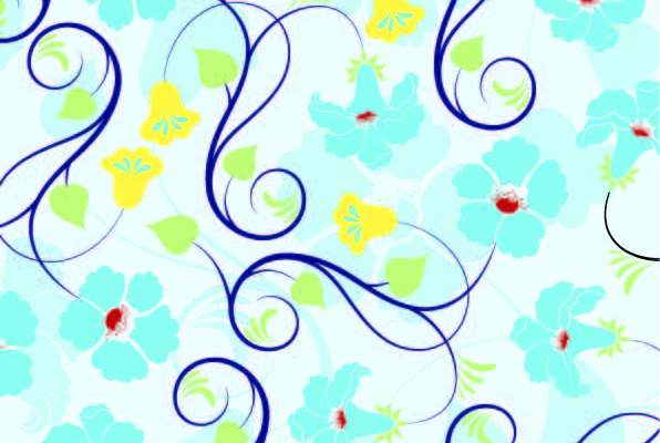 植物花纹拼接印花矢量图服装纺织数码印花花型素材