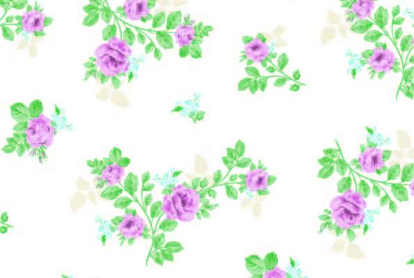 植物花纹玫瑰花朵拼接印花矢量图服装纺织数码印花花型素材