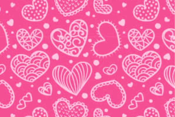 几何图案爱心印花矢量图服装纺织数码印花花型素材