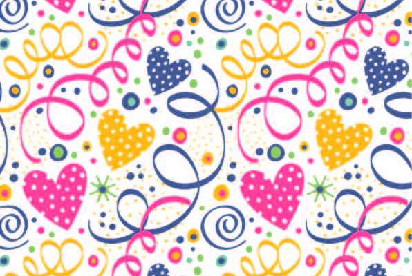 几何图案爱心线条圆点印花矢量图服装纺织数码印花花型素材