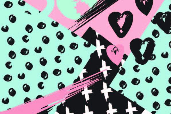 几何图案拼接印花矢量图服装纺织数码印花花型素材