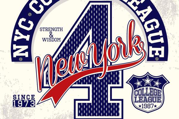 字母数字图案印花矢量图服装裁片T恤烫图印花花型素材