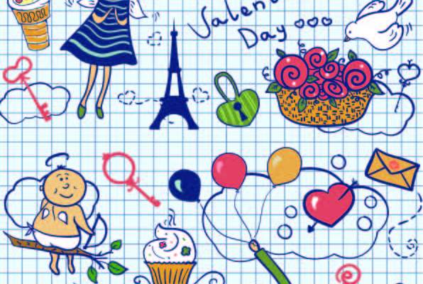 几何线条字母卡通印花矢量图服装纺织数码印花花型素材