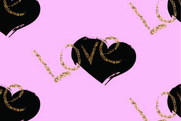 爱心字母LOVE印花矢量图服装纺织数码印花花型素材