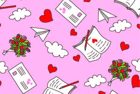 几何图案信封花朵印花矢量图服装纺织数码印花花型素材