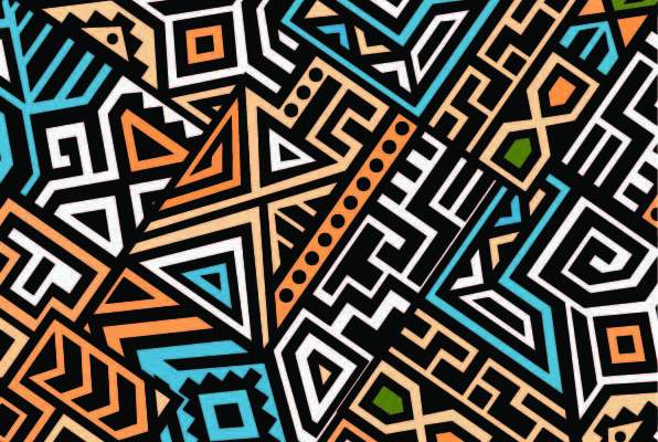 几何花纹图案拼接印花矢量图服装纺织数码印花花型素材