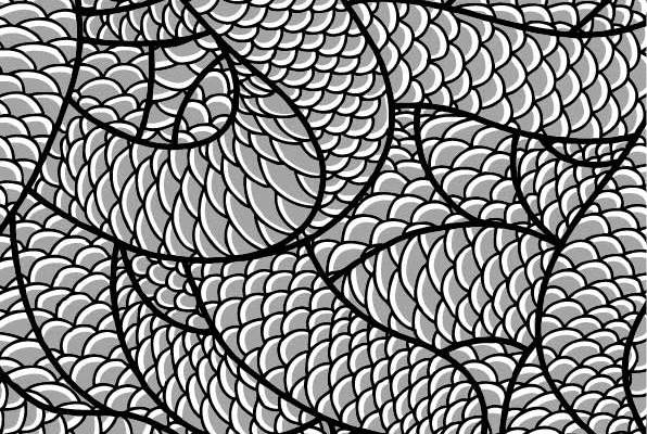 几何图案蟒纹印花矢量图服装纺织数码印花花型素材