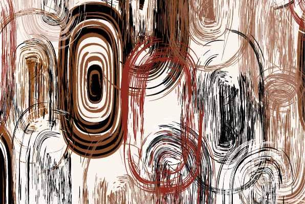 几何线条涂鸦印花矢量图服装纺织数码印花花型素材