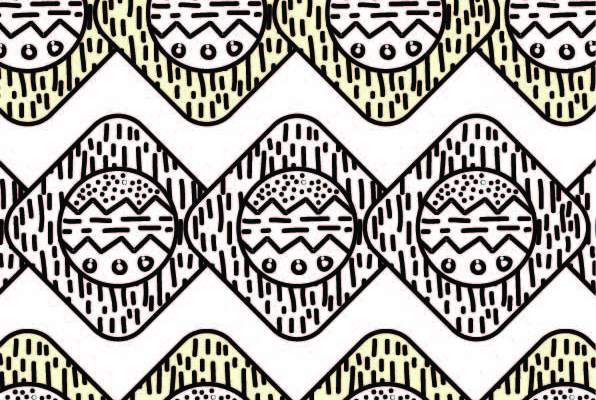 几何民族风花纹印花矢量图服装纺织数码印花花型素材