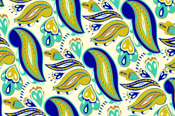 几何花纹羽毛印花矢量图服装纺织水印数码印花金昌花型素材