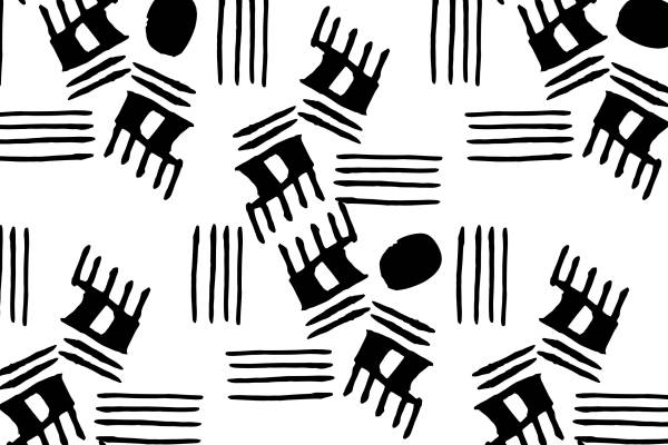 几何图案拼接印花矢量图服装纺织数码印花花型素材