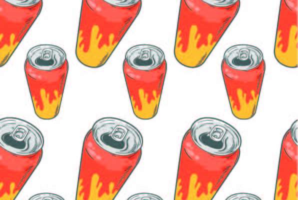 几何图案饮料罐印花矢量图服装纺织数码印花花型素材