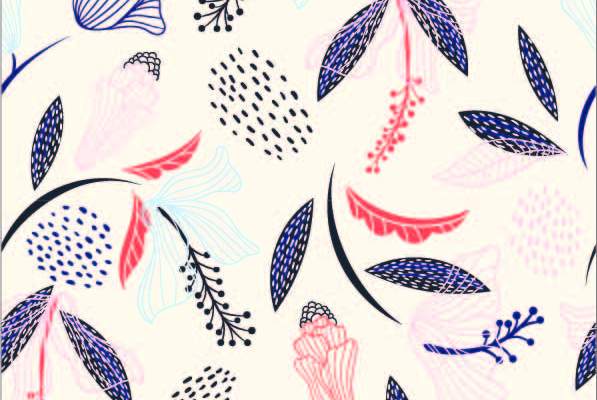 几何植物花纹印花矢量图服装纺织数码印花花型素材